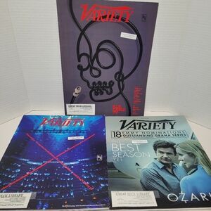 Variety Magazines Lot of Three Ex Library Copies